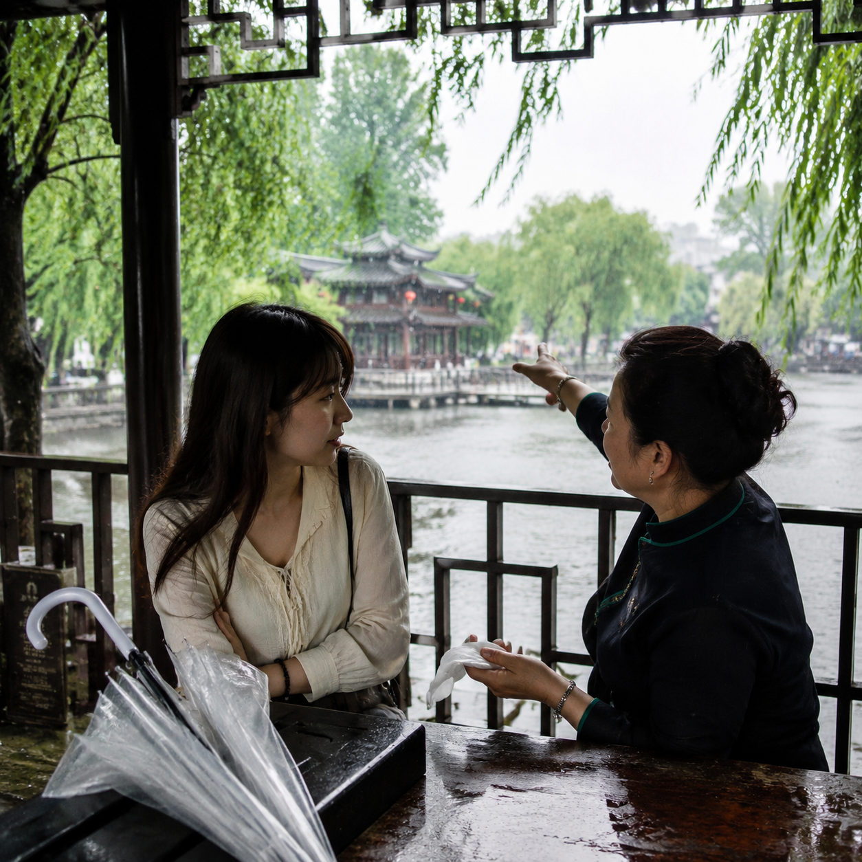 扬州雨天细节图 / rainy detail in 扬州
