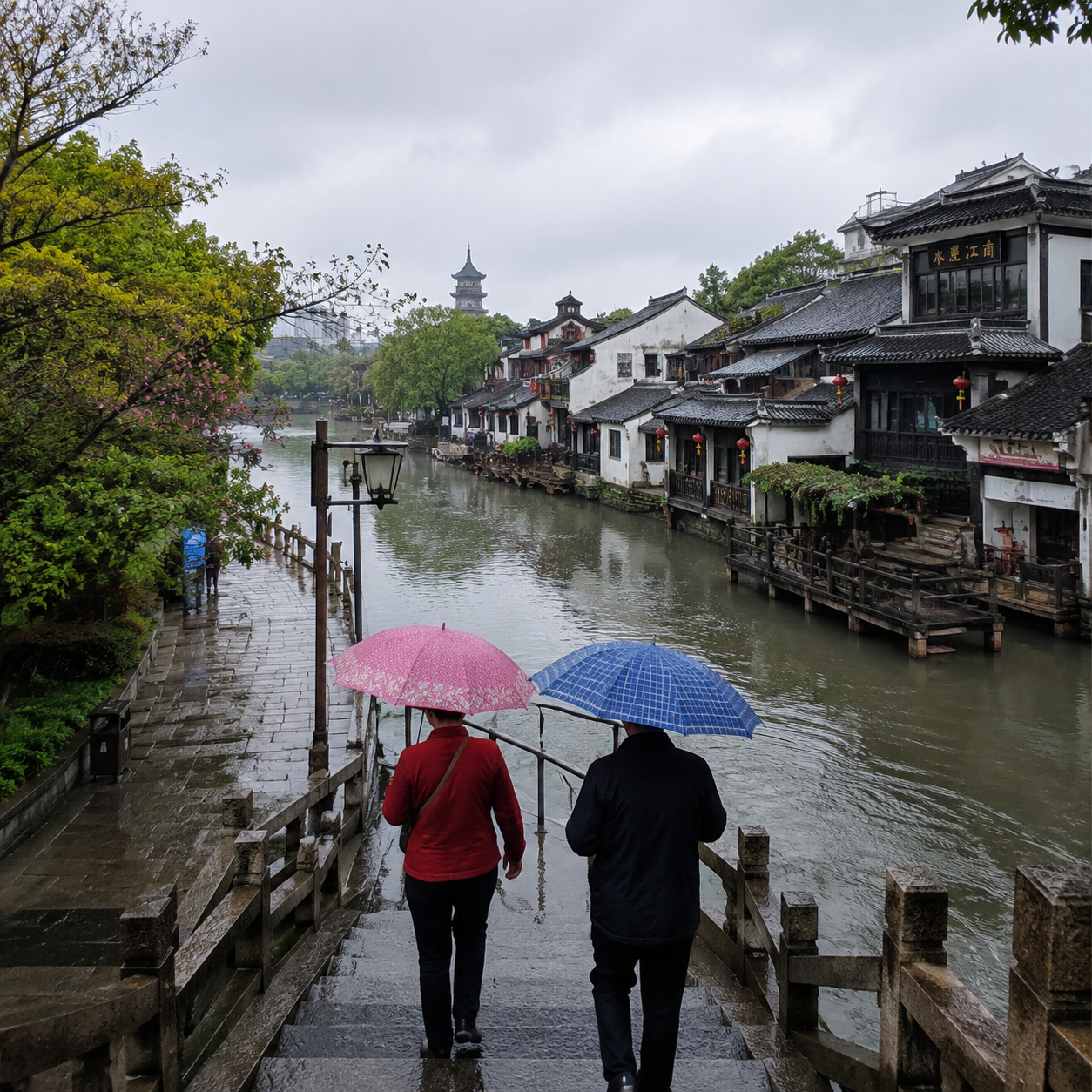 陪爸妈在湖州的五月细雨里找饭馆,我才知道一家人最稳定的路线其实是“先坐下” | Looking for a Restaurant with My Parents in Huzhou Rain, I Learned the Steadiest Family Plan Begins with Sitting Down