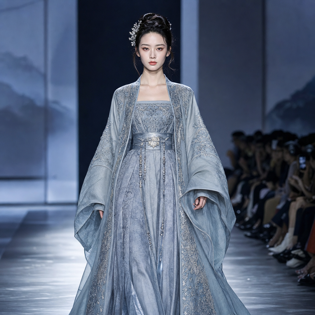 我原以为古装秀会很“复古”,直到看见现代妆发把整场秀台点亮 | I Expected an Ancient-Costume Show to Feel Purely Historical Until Modern Hair and Makeup Lit Up the Entire Runway