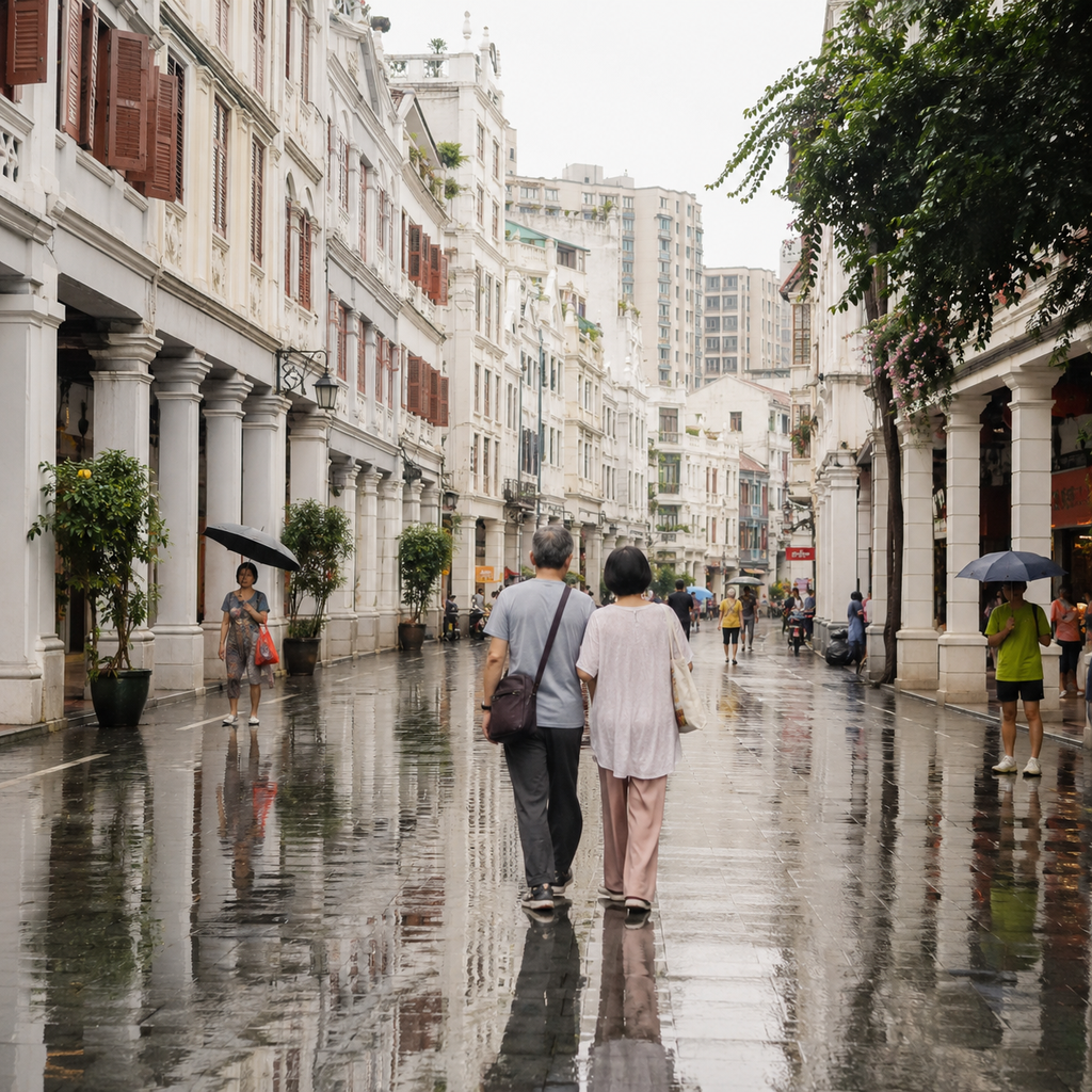 广州雨后那条骑楼街，让我重新理解城市散步 | A Rain-Washed Arcade Street in Guangzhou Changed How I Understand City Walks