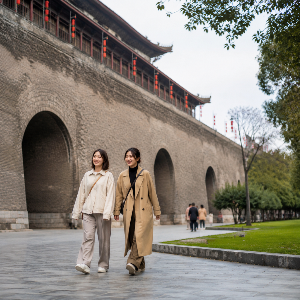 在西安城墙下走慢一点,历史才不是一张照片 | Walking Slowly Under Xi’an City Wall Made History More Than a Photo