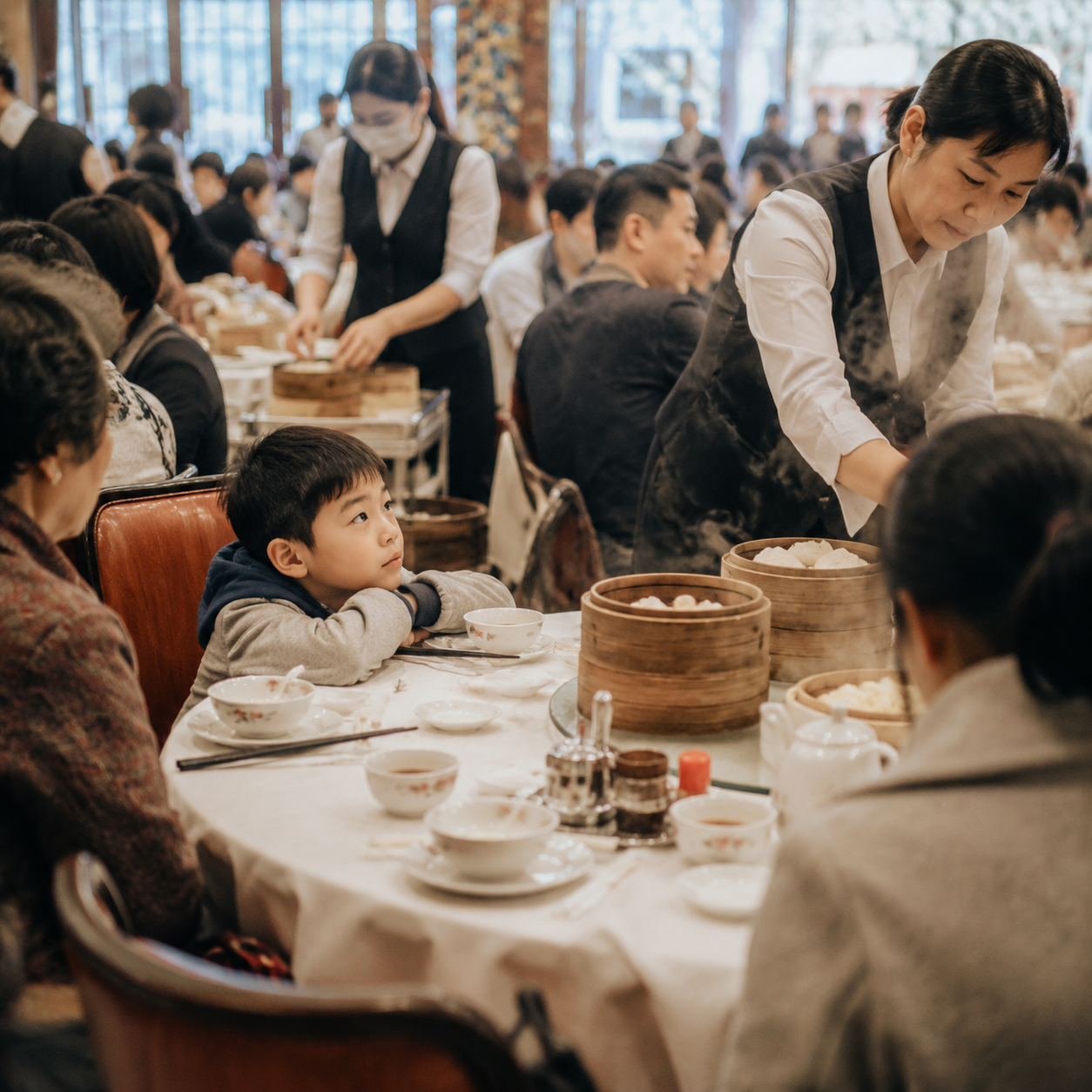 广州早茶桌上，孩子先学会了听，再学会了说 | At a Guangzhou Dim Sum Table, My Child Learned to Listen Before Speaking