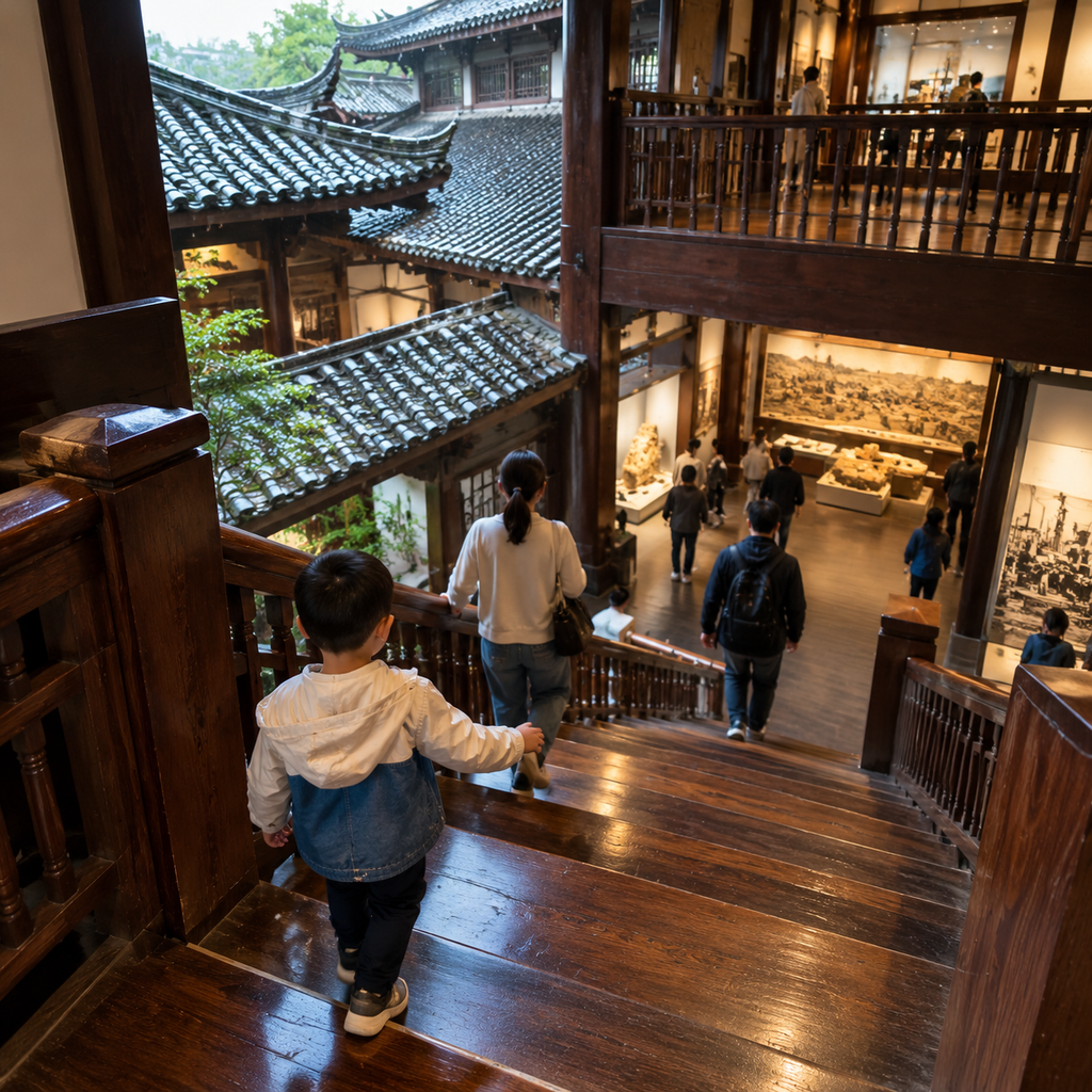 盐业历史博物馆的楼梯声,把自贡的地下记忆带到了地面 | The Sound of Wooden Stairs Brought Zigong’s Underground Memory to the Surface