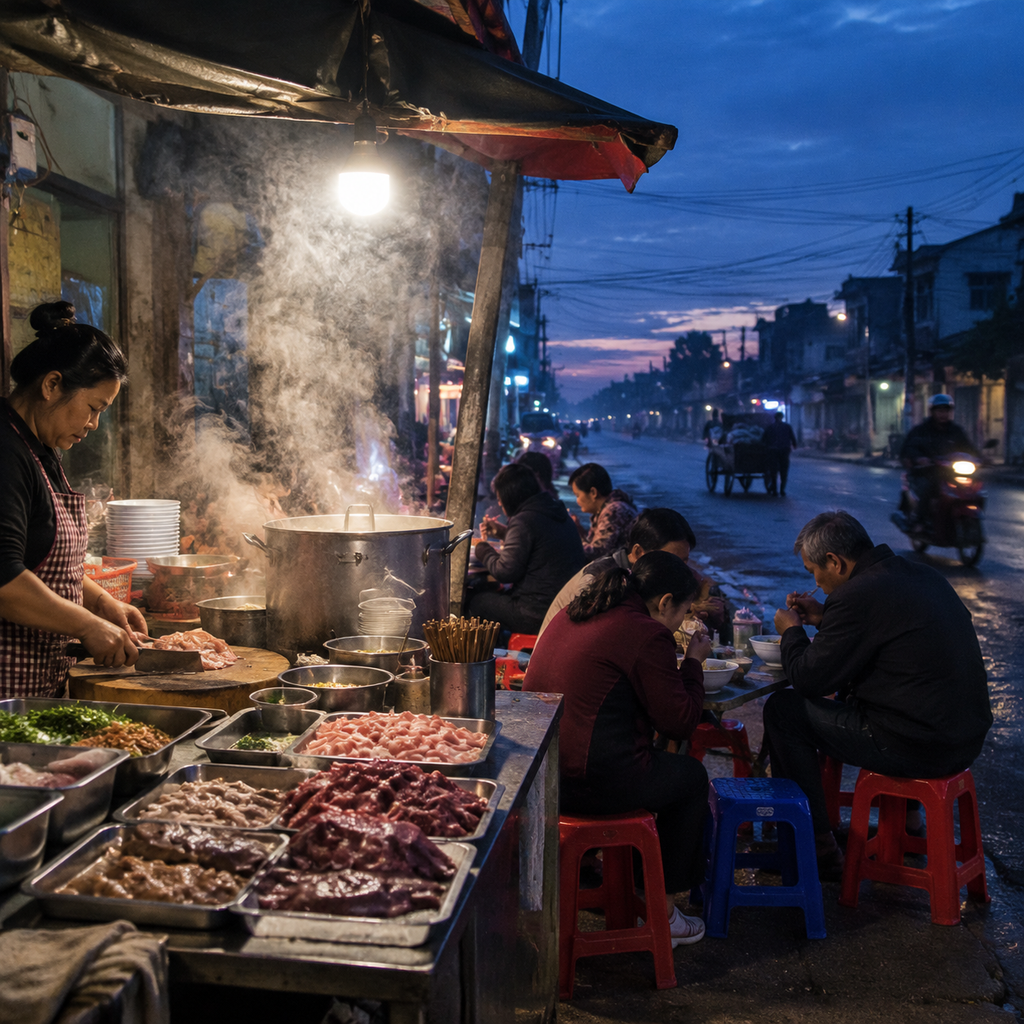 凌晨五点的生料粉摊，把我带进了玉林 | A 5 A.M. Rice-Noodle Stall Led Me into Yulin
