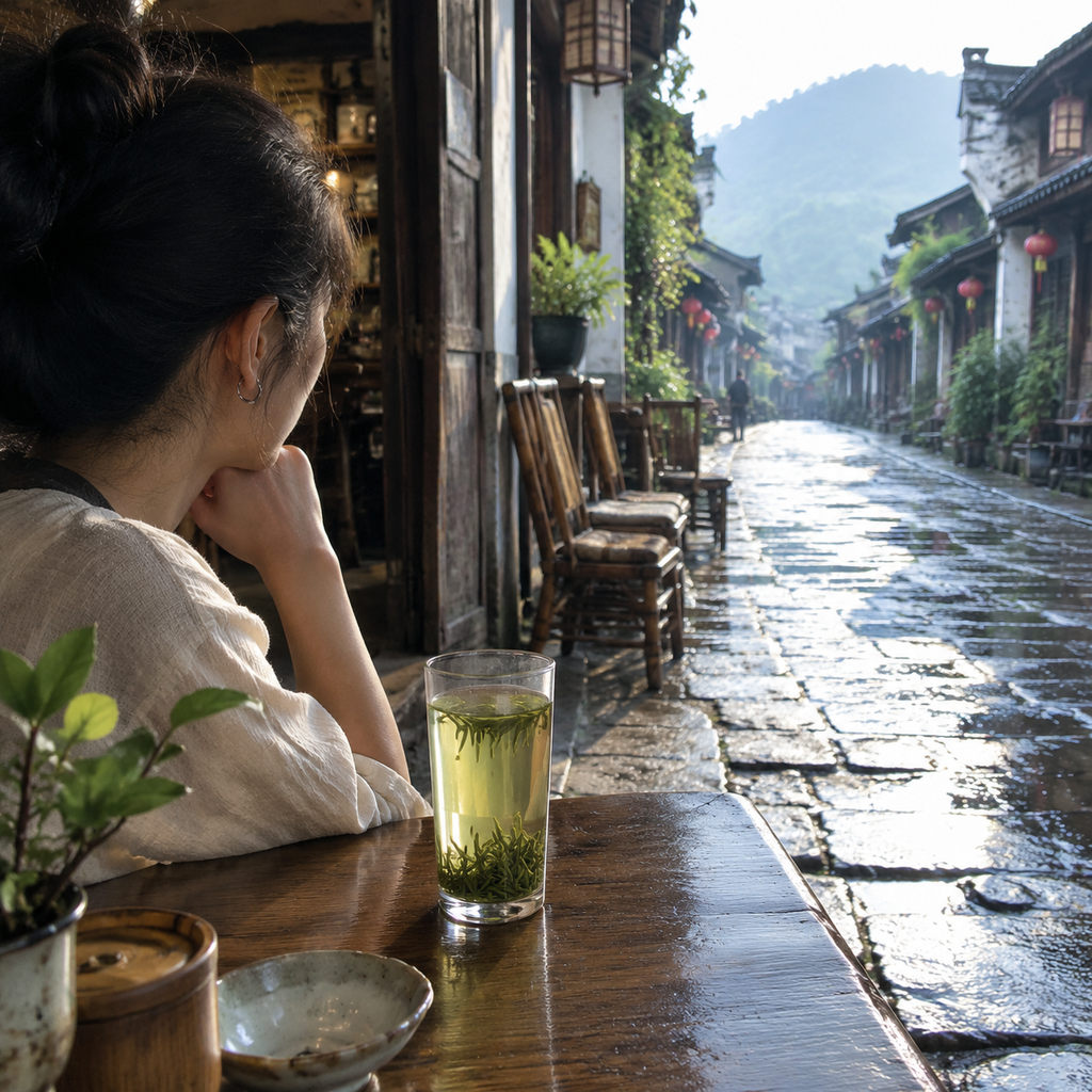 石板街尽头那杯毛尖冷泡茶，让我慢下来 | A Cold Brew of Maojian at the End of a Stone Street Slowed Me Down