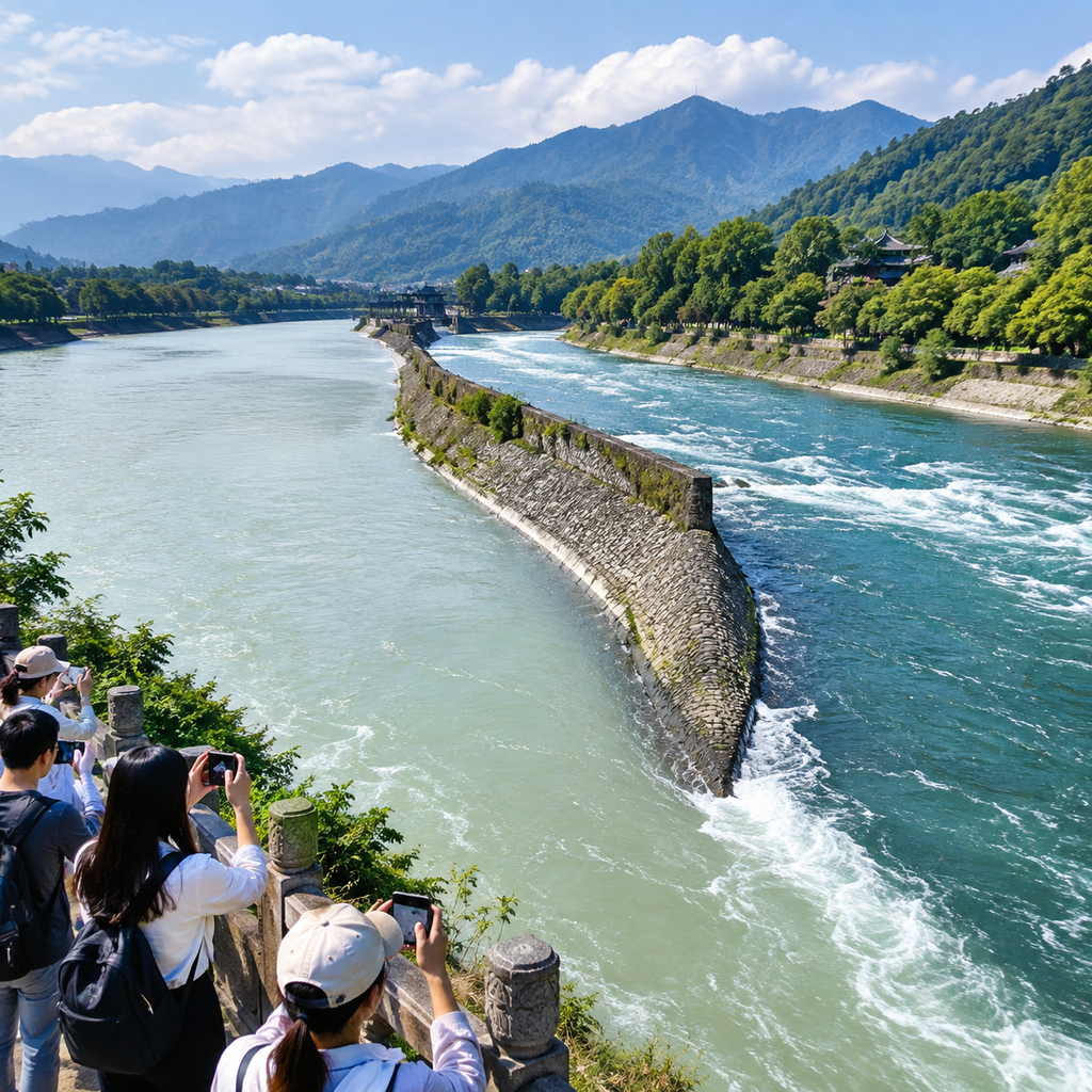都江堰的水没有被堵住：我沿着分流口看一座工程怎样工作 | Dujiangyan&rsquo;s Water Was Not Blocked: How I Read Its Flow