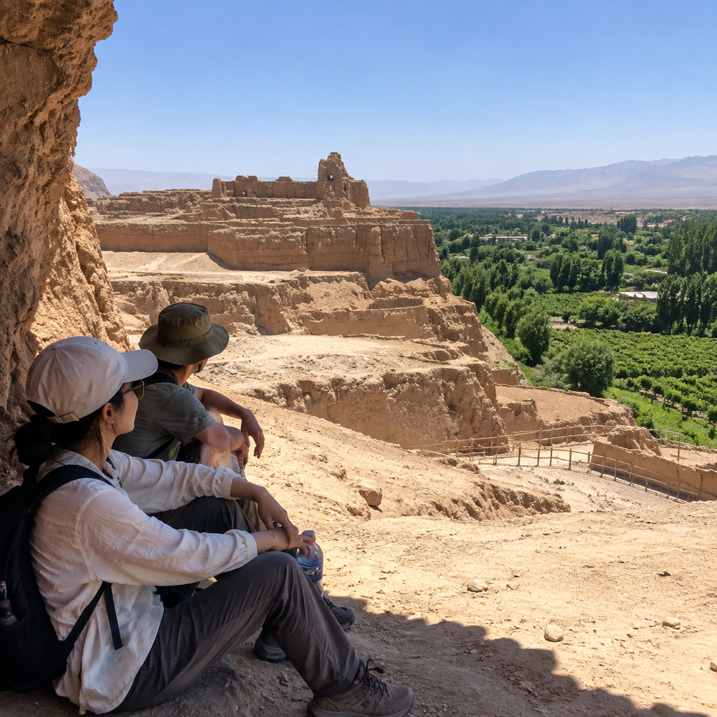 在吐鲁番的热度里寻找阴影和葡萄 | Seeking Shade and Grapes in Turpan's Heat
