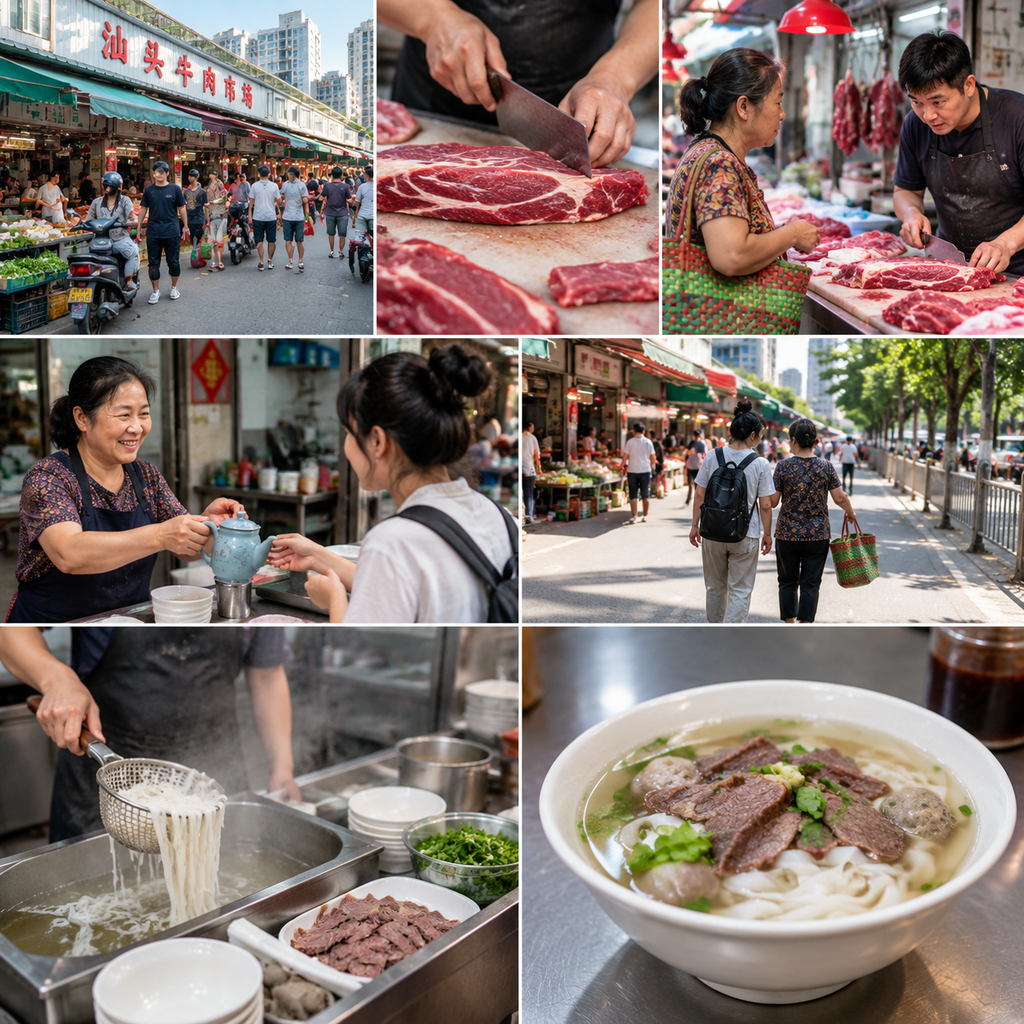 一锅潮汕牛肉的时间表：从早市吃到深夜粿条 | The Timetable of Chaoshan Beef: From Morning Market to Late-Night Noodles