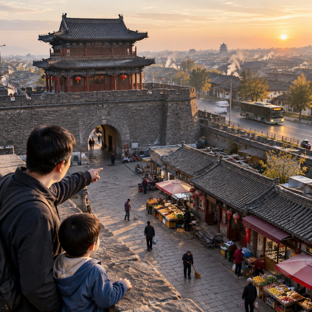 在平遥城墙内看一座县城醒来 | Watching Pingyao Wake Inside Its City Walls