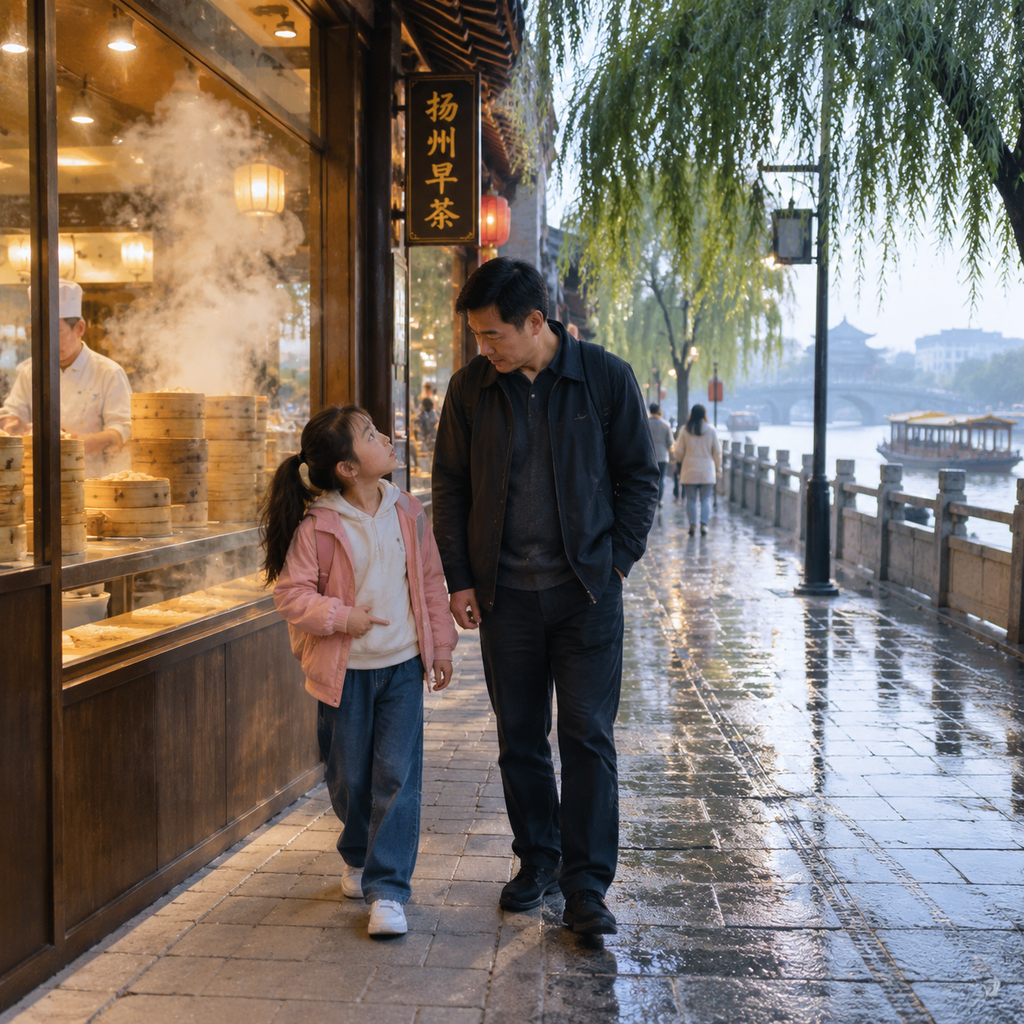 扬州早茶的一场耐心训练 | A Lesson in Patience at Yangzhou Morning Tea
