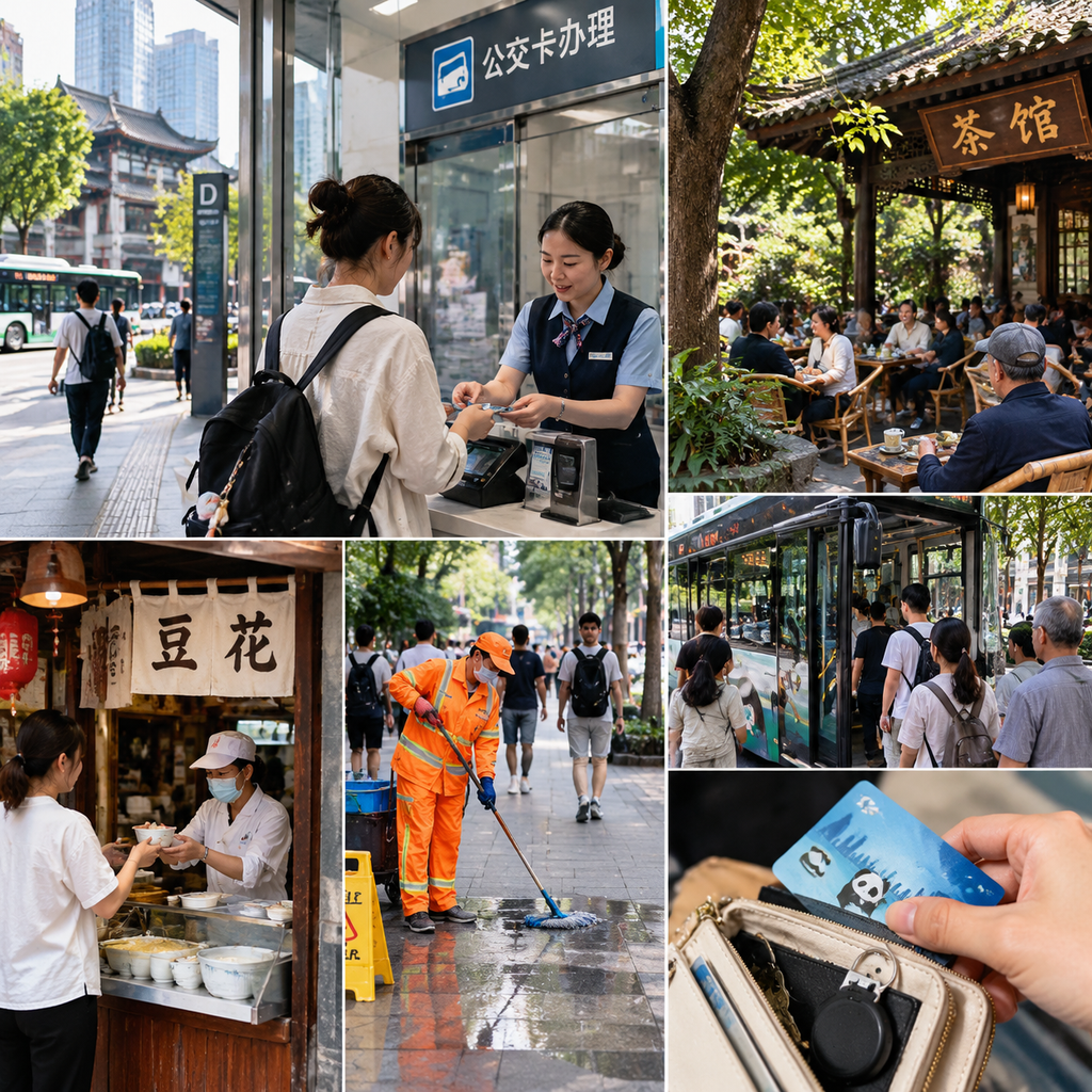 在成都办一张公交卡,我才看见茶馆之外的慢生活 | Getting a Bus Card in Chengdu Showed Me Life Beyond the Teahouses