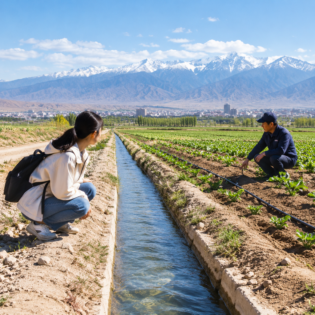 离开张掖彩丘以后,我在一条水渠边读懂河西走廊 | After Leaving Zhangye’s Colorful Hills, I Understood the Hexi Corridor Beside a Canal