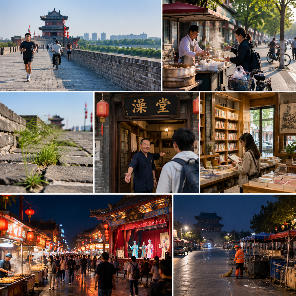 从开封城墙到夜市,我用一条不赶路的线认识古城 | From Kaifeng’s Wall to the Night Market, I Met the City Without Rushing