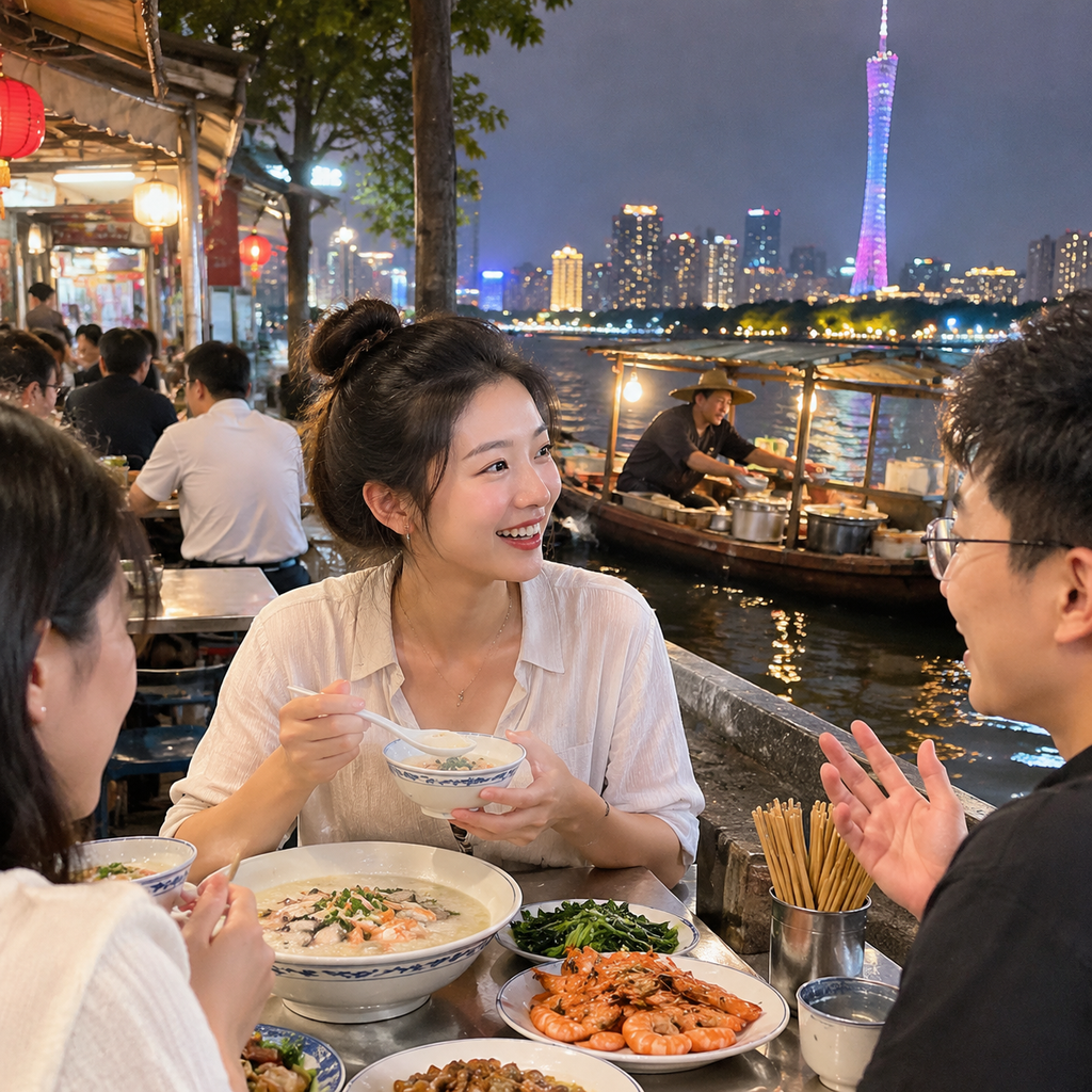 广州一碗艇仔粥之后,我才懂得夜宵要留位置给聊天 | After a Bowl of Guangzhou Congee, I Learned to Leave Room for Conversation