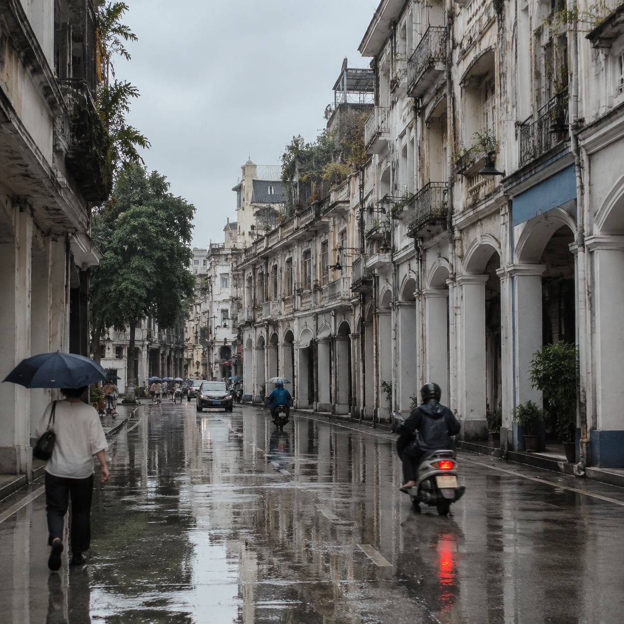 广州雨后那条骑楼街，让我重新理解城市散步 | A Rain-Washed Arcade Street in Guangzhou Changed How I Understand City Walks