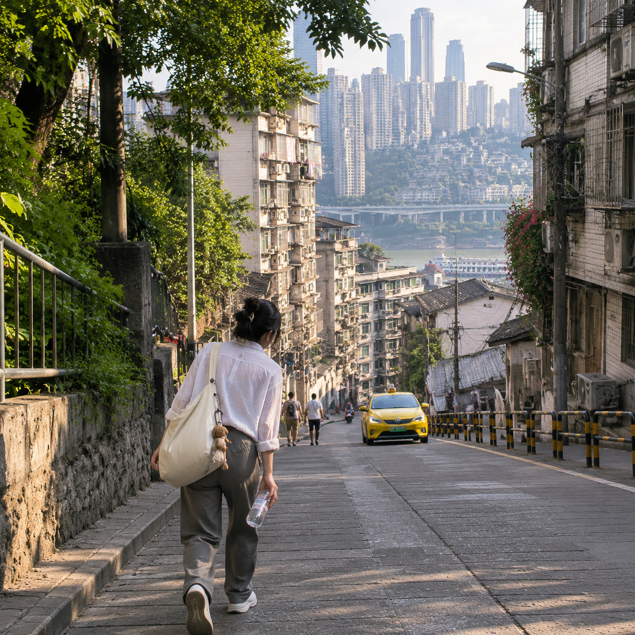 山城重庆那条上坡路，教我别低估城市地形 | My First Chongqing Hill Road Taught Me Not to Underestimate City Terrain