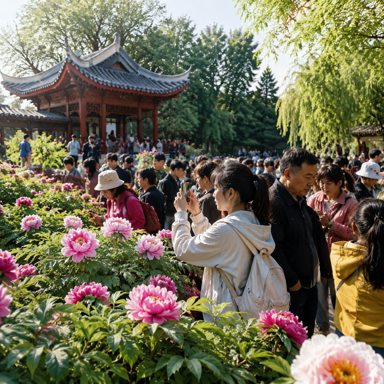 洛阳牡丹花期里，我学会把热闹拆成几个小时 | During Luoyang Peony Season, I Learned to Divide Crowds by the Hour