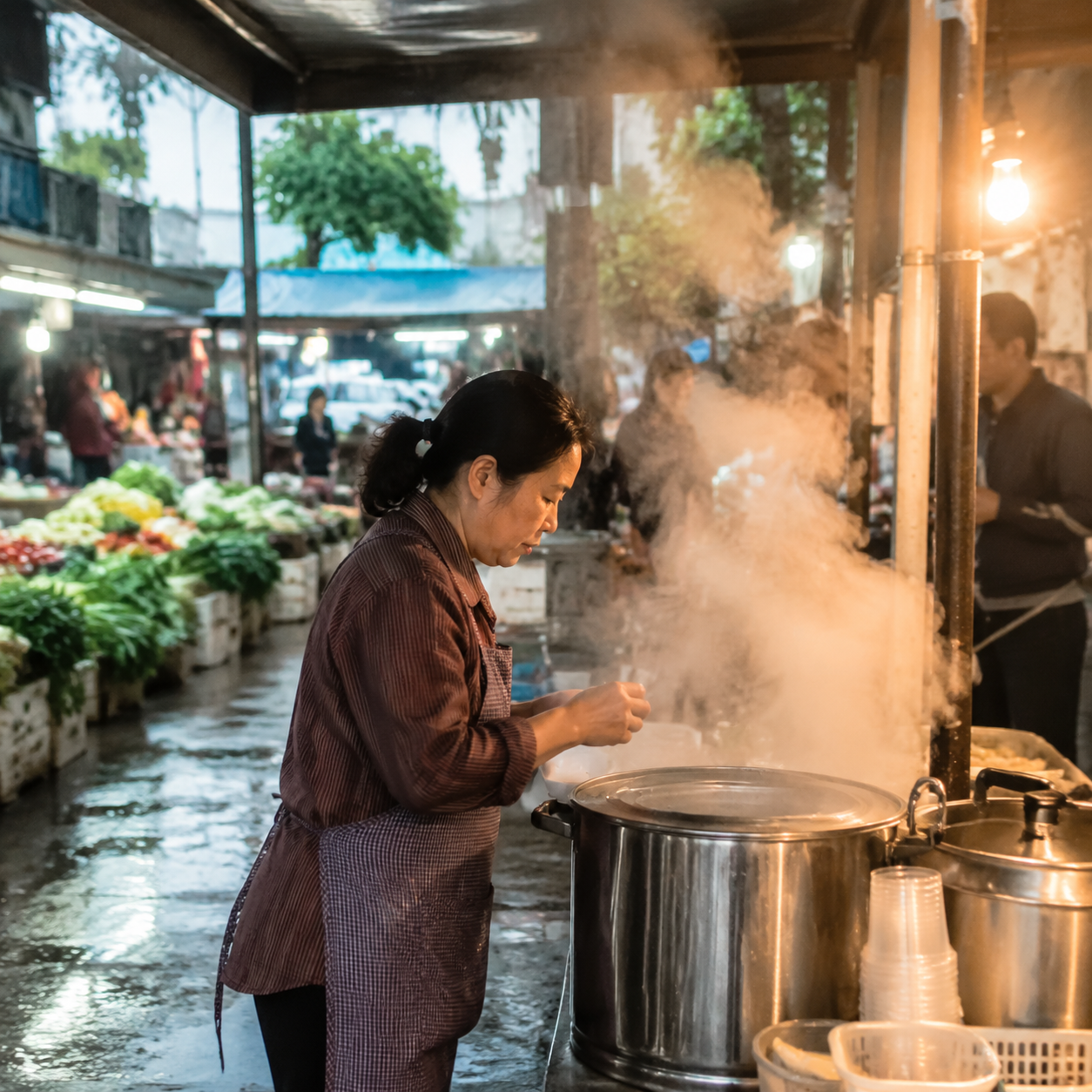 菜市场早餐摊前，我靠一个&ldquo;这个&rdquo;吃到了热豆浆 | At a Wet Market Breakfast Stall, One &ldquo;This One&rdquo; Got Me Hot Soy Milk