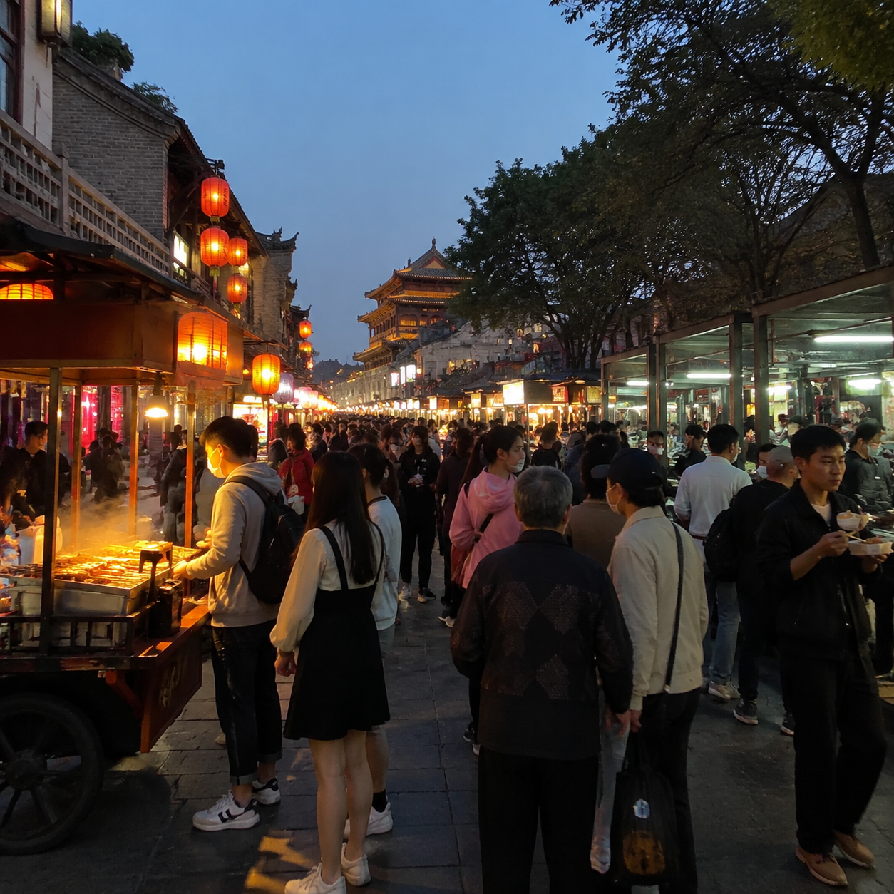 西安夜市排队课：别盲追最长队伍 | A Xi&rsquo;an Night Market Lesson: Don&rsquo;t Chase the Longest Queue Blindly