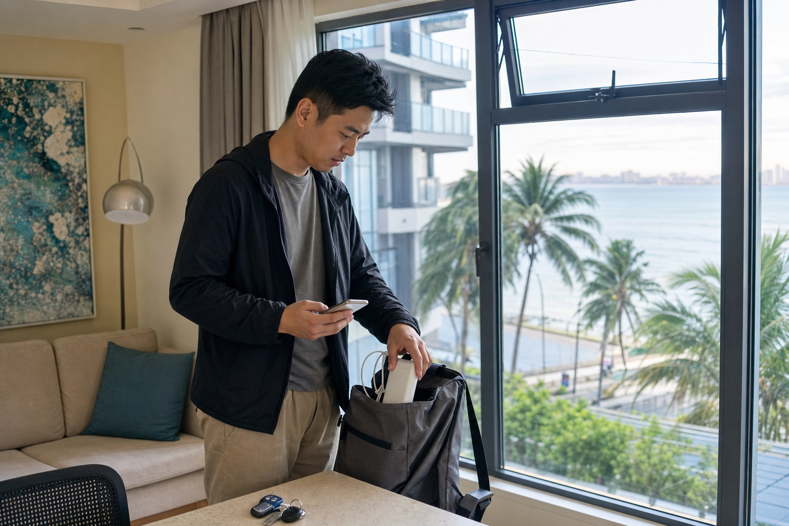 海口出门前那几分钟，天气、潮气和路线都先挤进了手机里 | In the Minutes Before Going Out in Haikou, Weather, Humidity, and Route All Crowd into the Phone