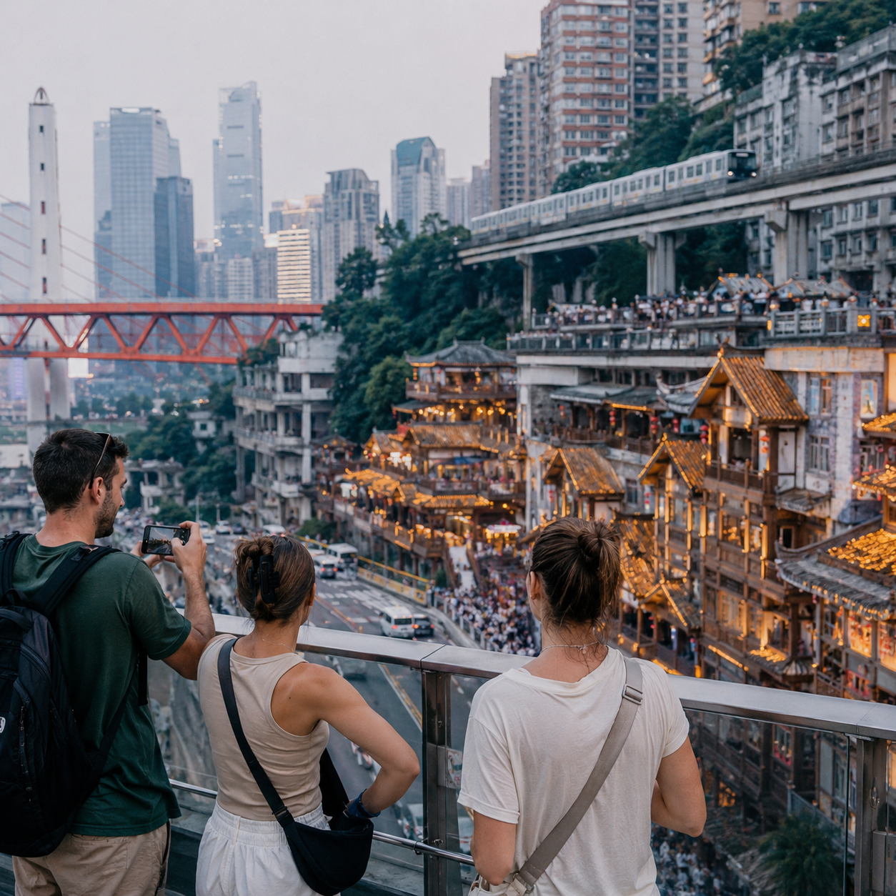 重庆让国外大博主上头的，从来不只是洪崖洞那一层灯火 | What Hooks Major Foreign Creators in Chongqing Is Never Only the Glow of Hongyadong