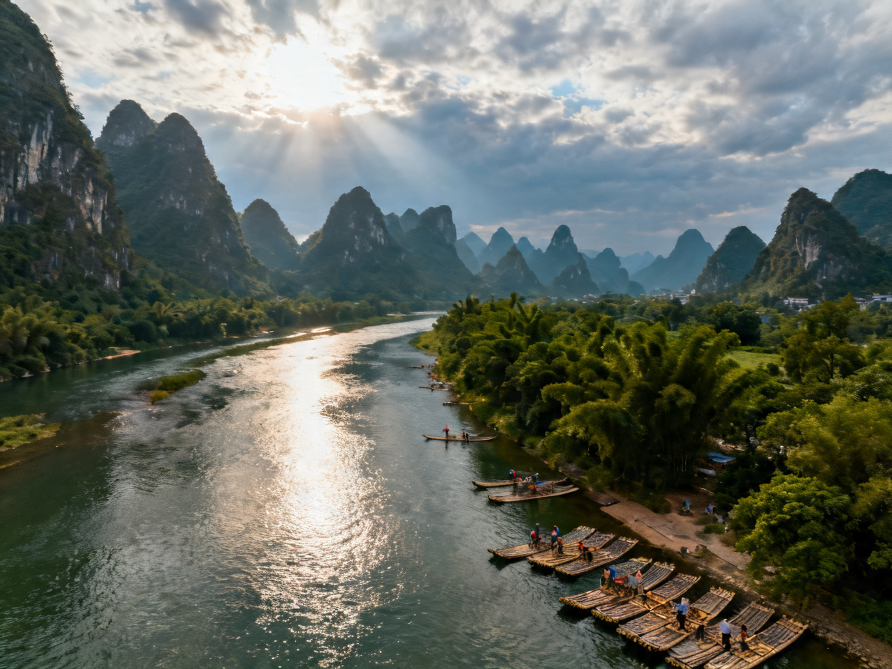 桂林喀斯特山水：自然之美