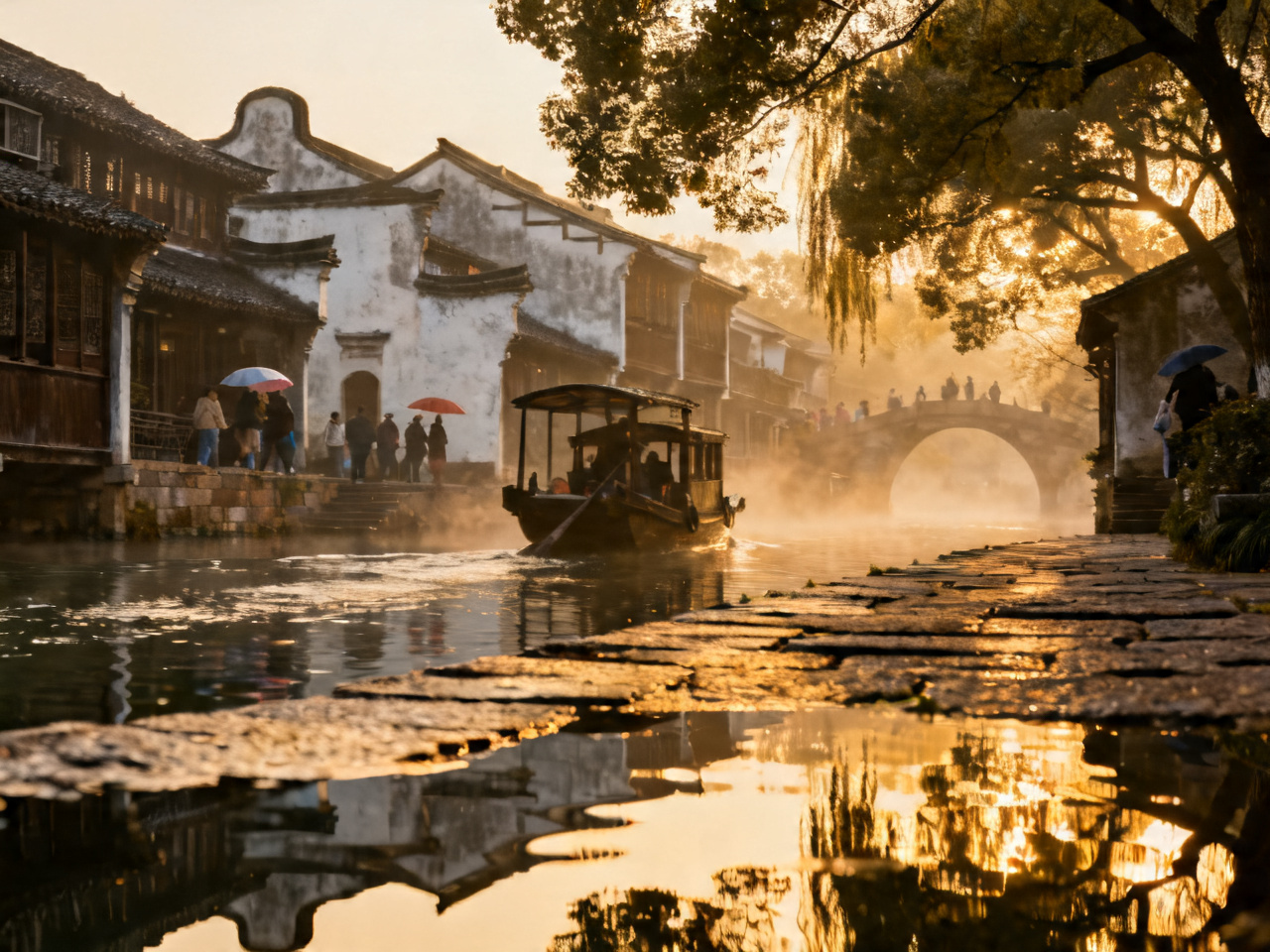 江南水乡7日慢行：苏州杭州乌镇