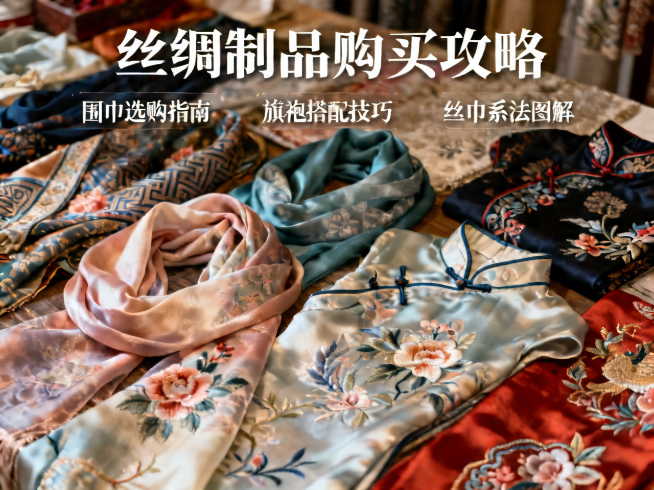 丝绸制品购买攻略：围巾旗袍与丝巾