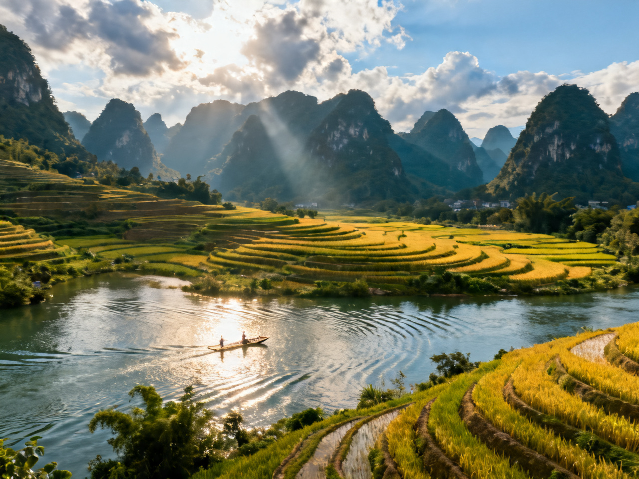 广西山水5日行程：桂林阳朔龙脊梯田