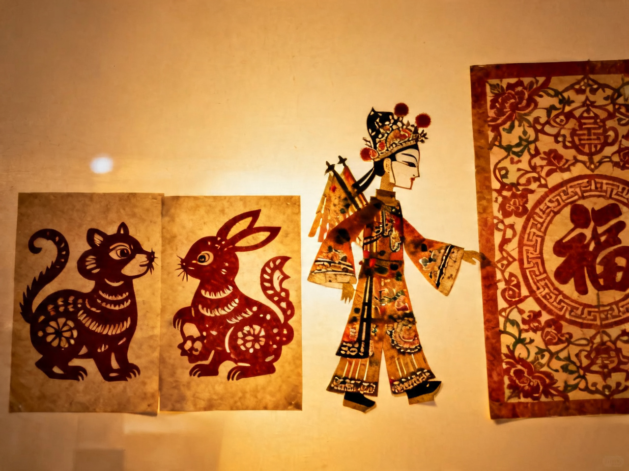 中国民间艺术：剪纸、皮影与年画