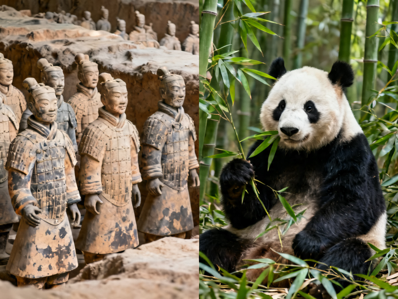 西安兵马俑与城墙 Xi'an Terracotta Army and City Wall