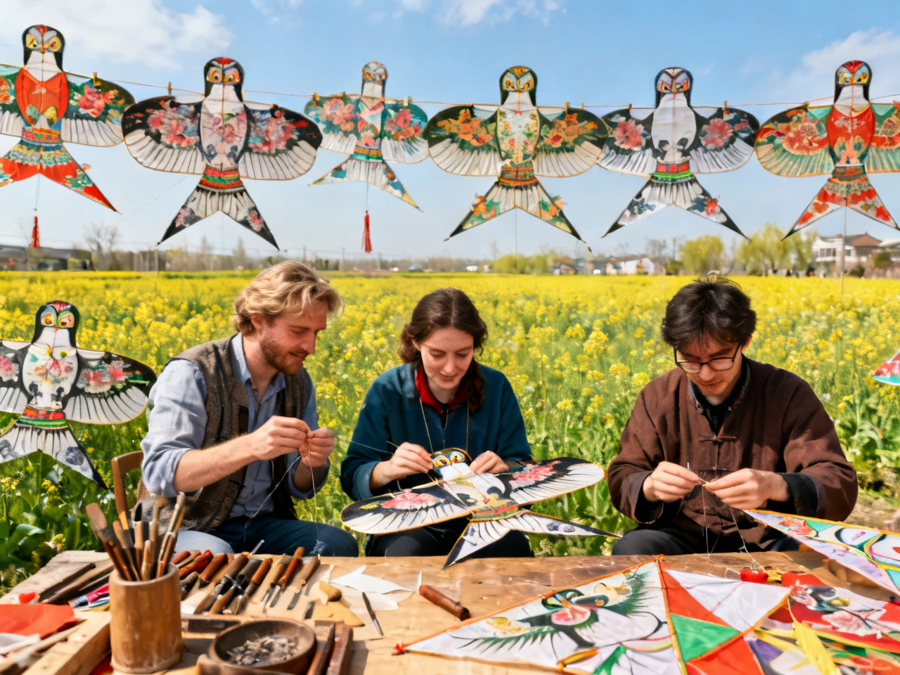 风筝制作与放飞：我第一次看懂中国人为什么把春天送上天空 | Kite Making and Flying: My First Real Understanding of How China Sends Spring into the Sky