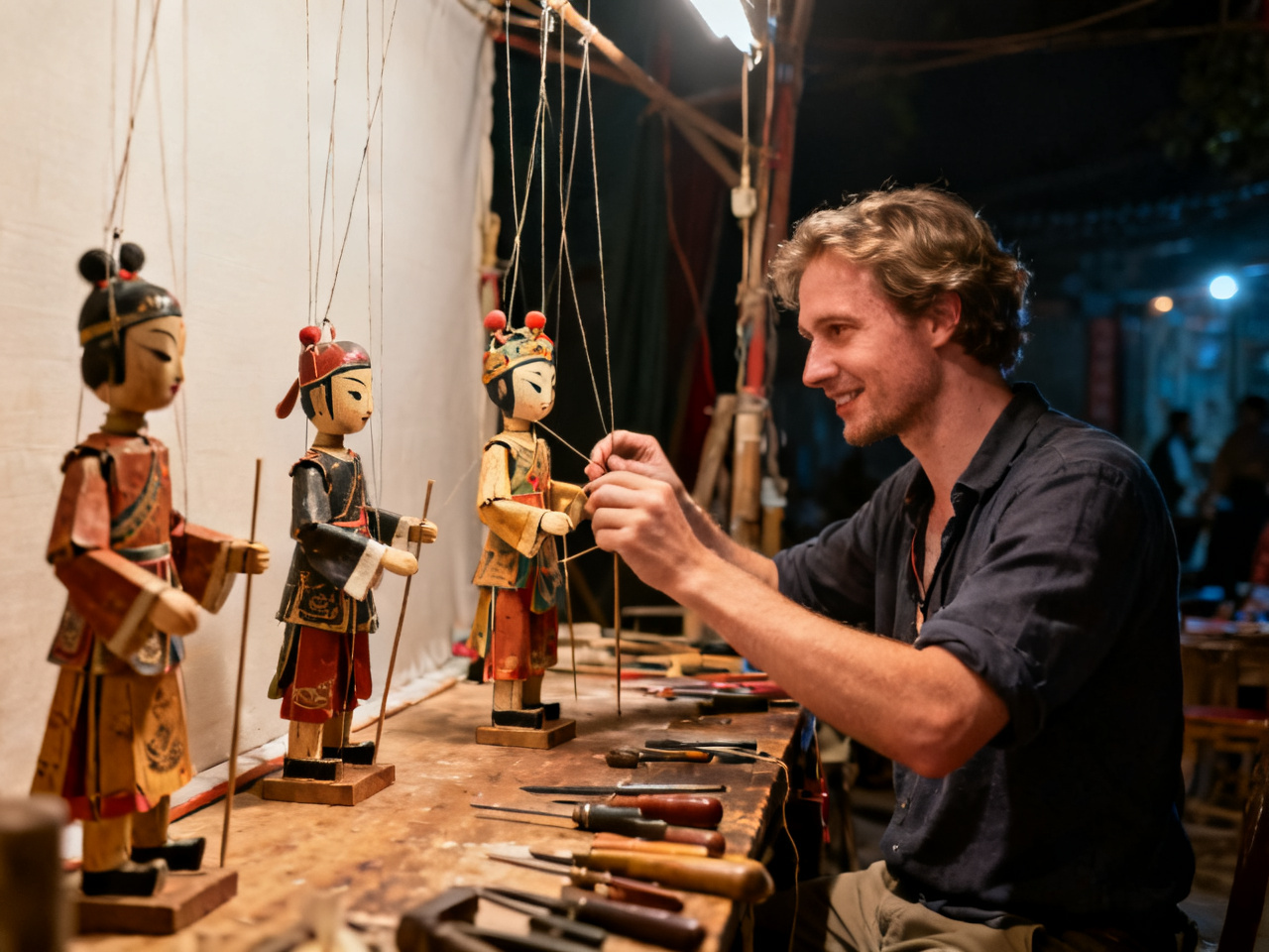 木偶戏后台的一晚:我第一次知道“线”也能有性格 | One Night Behind a Puppet Theatre: The First Time I Learned That Strings Can Have Personality