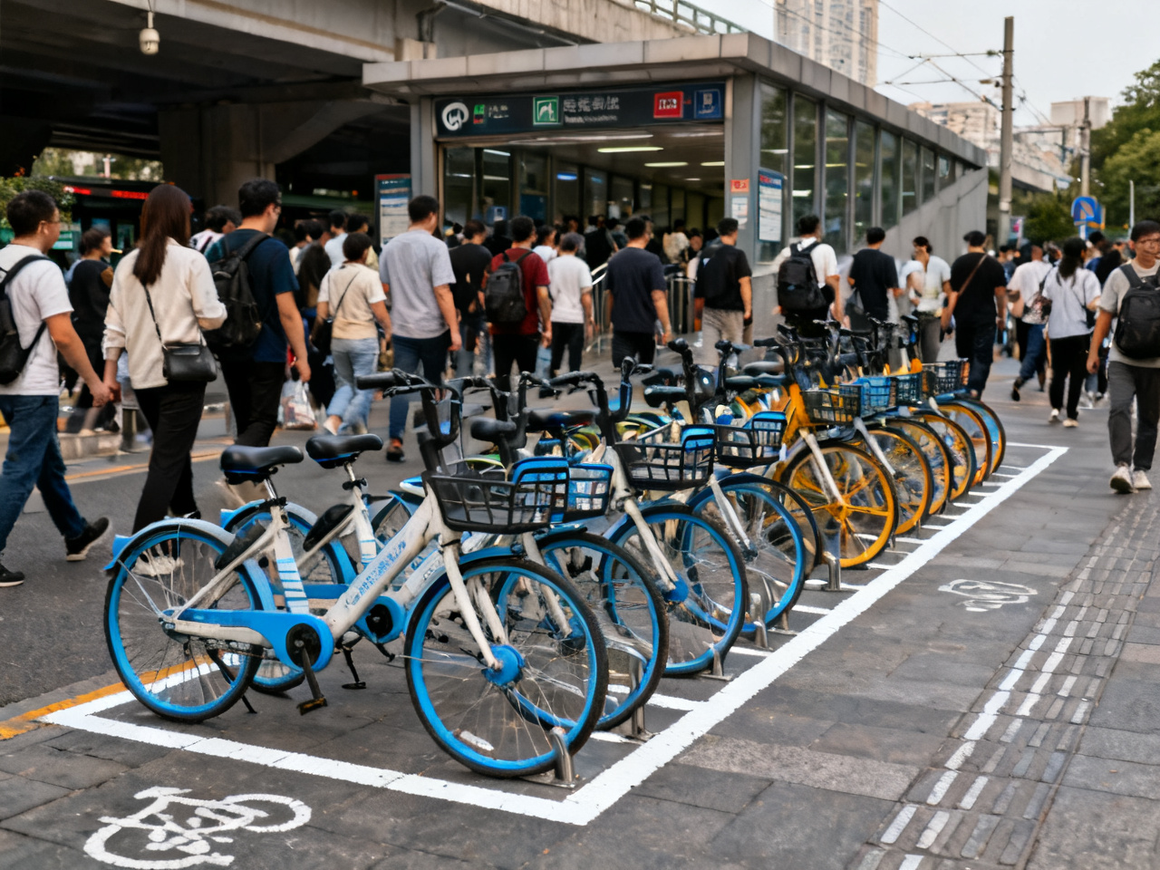 在地铁口停好共享单车那一刻，我才明白锁车并不等于结束 | The Moment I Properly Parked a Shared Bike Outside the Metro, I Understood That Locking It Is Not the End