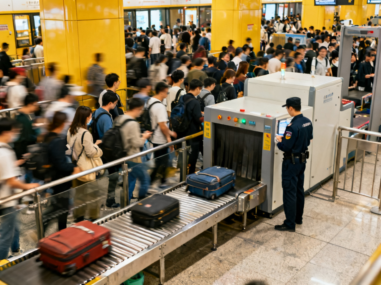 第一次在中国地铁安检口，我学会把保温杯先拿在手上 | The First Time at a Chinese Metro Security Check, I Learned to Hold My Thermos Before I Reached the Belt