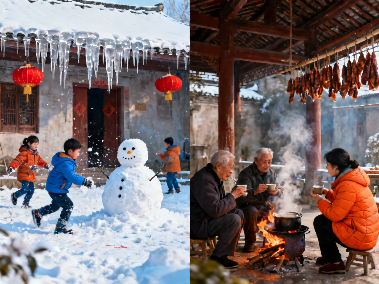 十二月的中国：北方玩雪，南方过冬