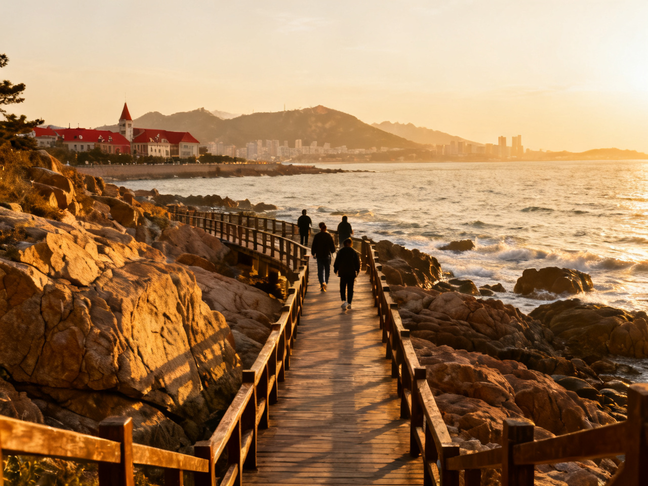 青岛海岸线与山海关系