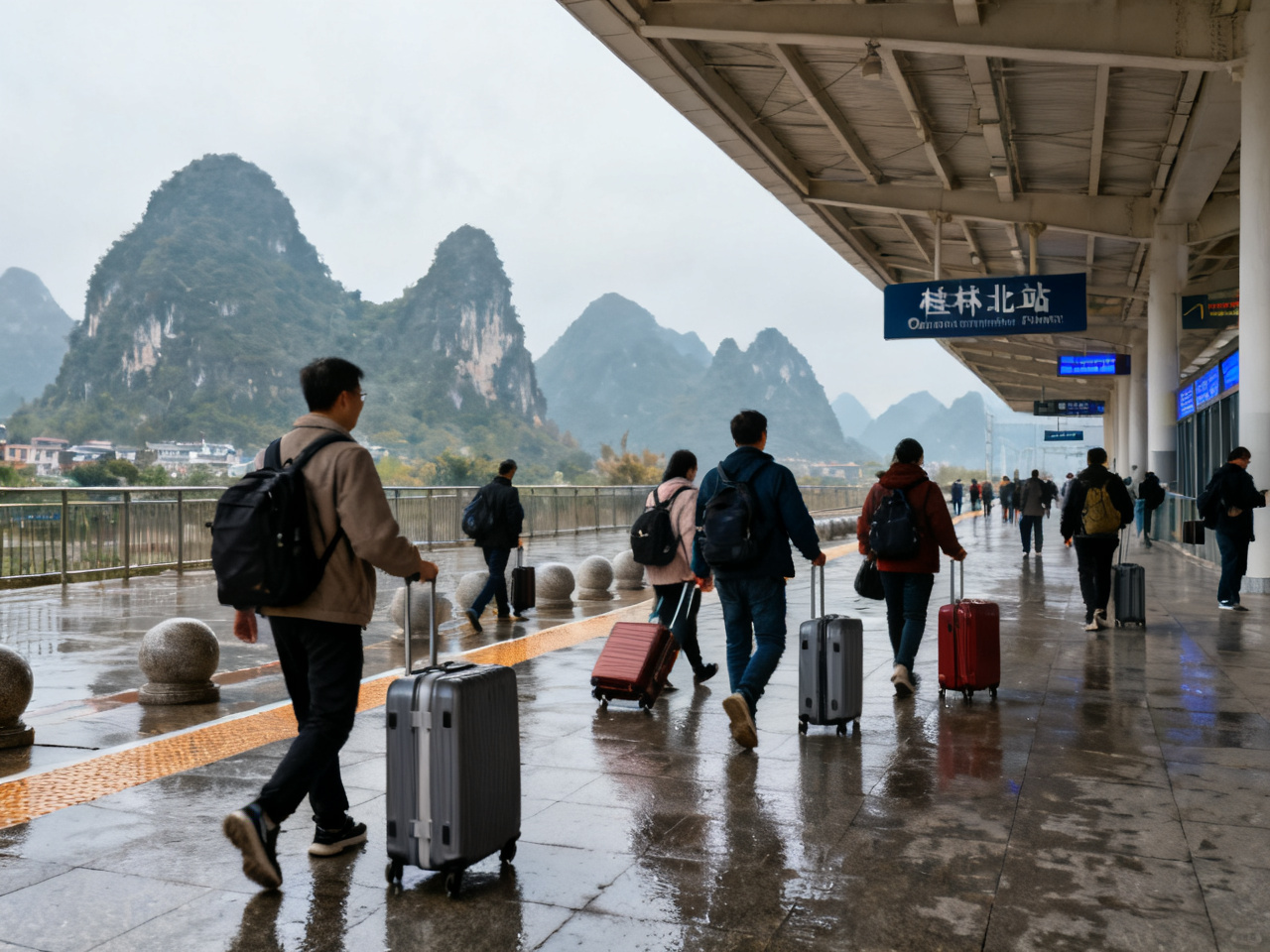 从桂林北站到阳朔西街，我选了一条不最省钱但最顺手的慢路线 | From Guilin North Station to Yangshuo West Street, I Chose the Route That Felt Easiest, Not Cheapest