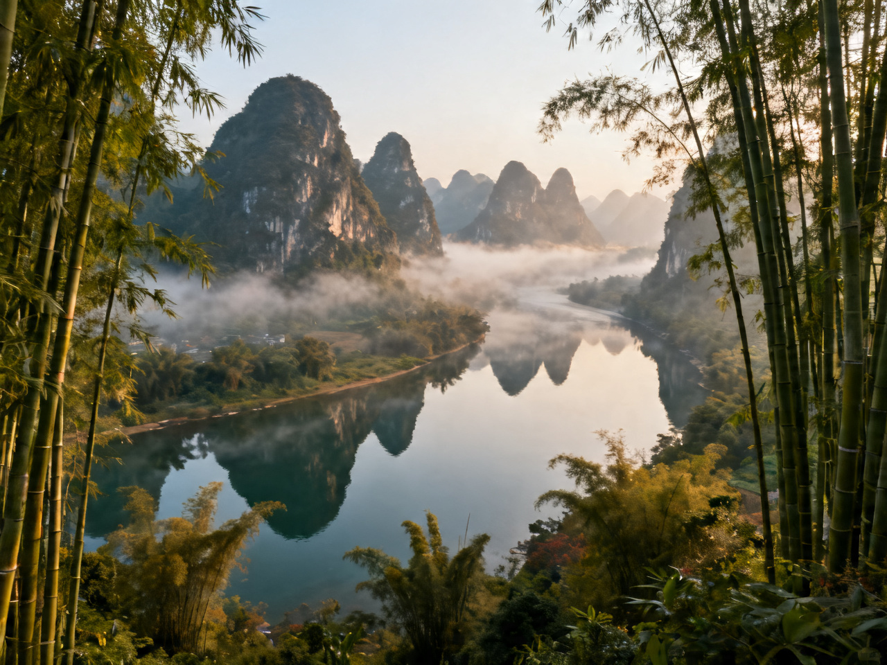 桂林喀斯特山水：自然之美 | Guilin Karst Mountains: Nature at Its Best