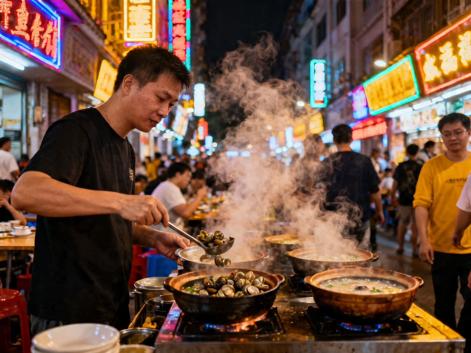 广州宵夜：凌晨两点，我在惠福东路吃炒螺 | Guangzhou After Midnight: Stir-Fried Snails at 2am on Huifu East Road